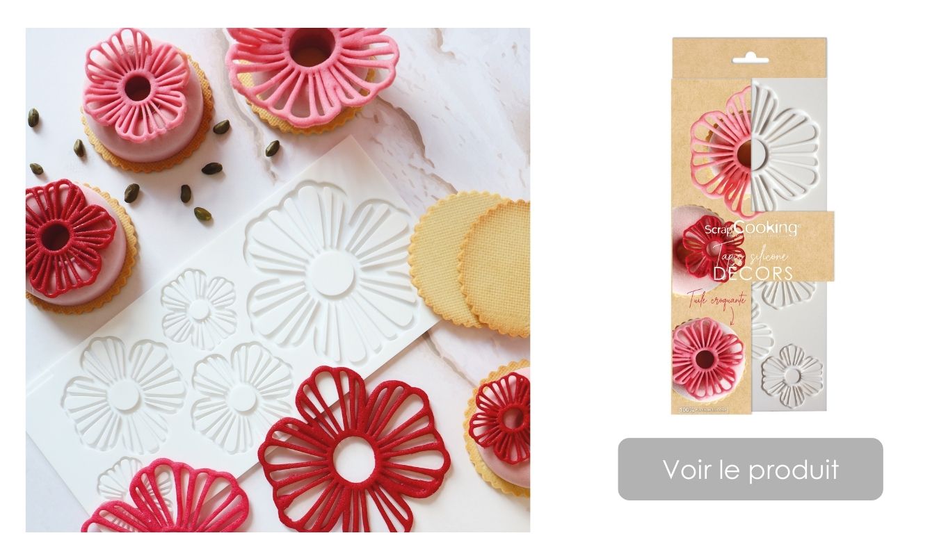 Recette entremets individuel framboises pistaches - ScrapCooking